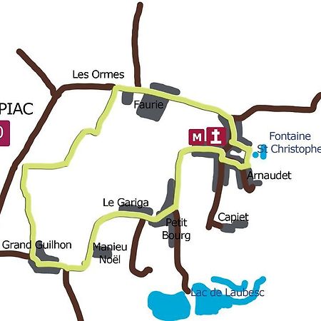 Bed and Breakfast Domaine Capiet Courpiac Екстер'єр фото