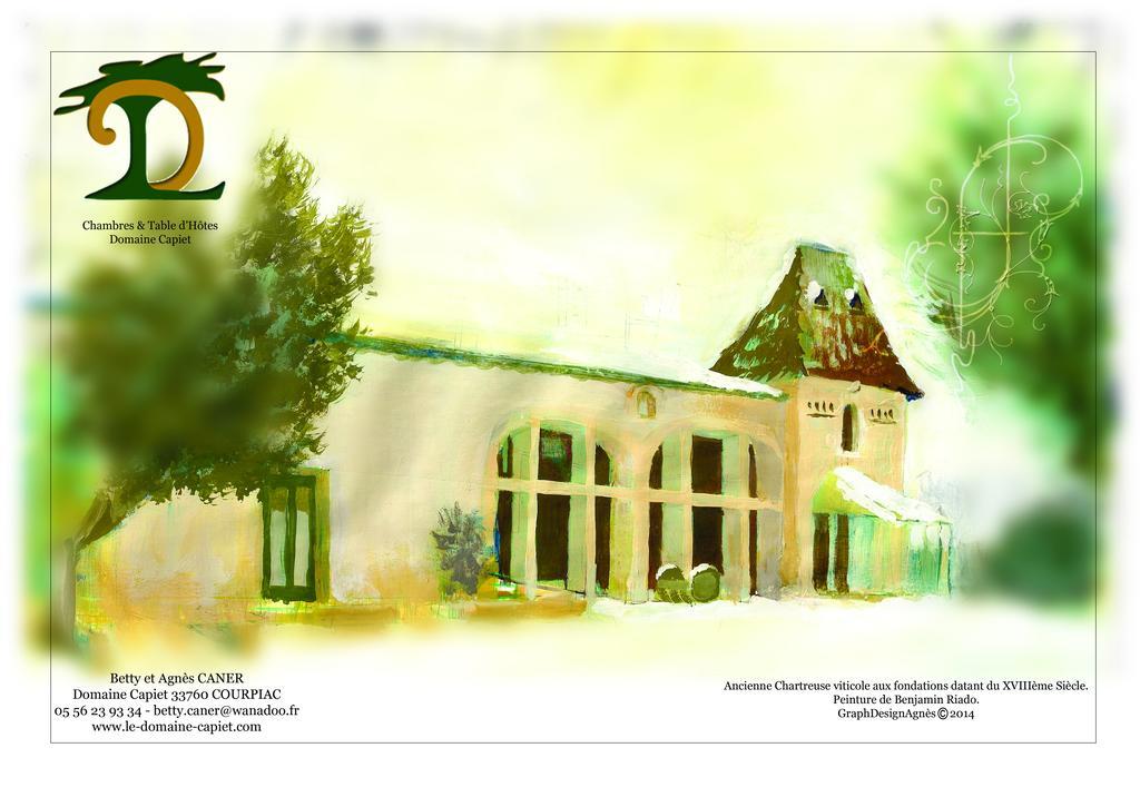 Bed and Breakfast Domaine Capiet Courpiac Екстер'єр фото