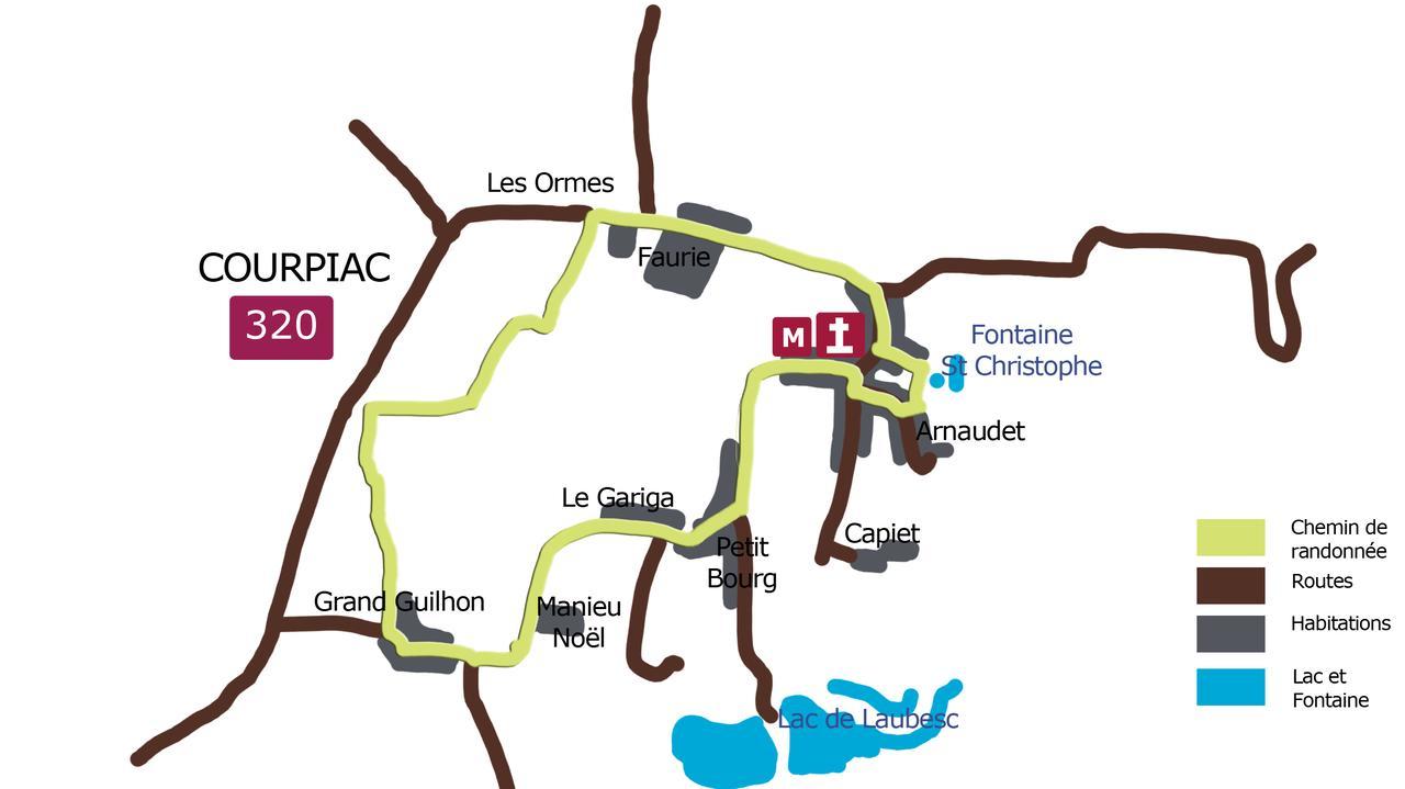 Bed and Breakfast Domaine Capiet Courpiac Екстер'єр фото
